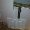 White Arch Cabinets