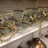 Hanging brass lamp