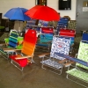 New Beach Chairs and Beach Umbrellas