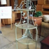 Verdigris Corner Plant Stand