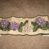 Purple & Cream Wall Paper
