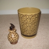 Leopard Waste Basket & Soap Dispenser 