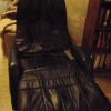 Black Leather Massage Recliner