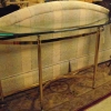 Brass and Glass Couch Table