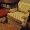 Cream and Pumpkin Ladies Chair w/ ottoman