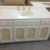 WOOD VANITY /SINK FAUCET 
