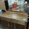 Antique Wood Dresser w/ Mirror