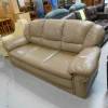Tan Leather like sofa - ReStore OC Santa Ana