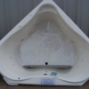 White Jacuzzi Style Corner Tub