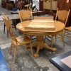 6 Piece Oak Wood Dining Set